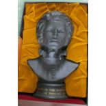 A boxed Royal Doulton bust of Princess Anne