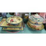 Various Lenox Winter greetings pottery of large proportions