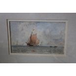 George Weatherill (1878) watercolour of sailing ships, (marked No.