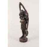 A Chinese bronze mythological figure group,