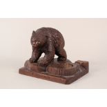 A Black Forest bear ashtray,