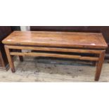 An Oriental style long bench