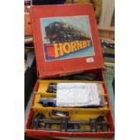 Boxed Hornby 0 gauge goods set No.