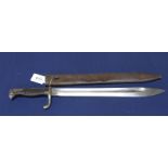 A German 2nd model 1898/05 bayonet with scabbard, blade marked Rich.A.