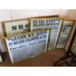 Four reproduction Wild West posters