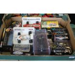 A box of boxed F1 models etc