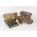 A wooden Noahs Ark and industrial building containing a large quantity of lead,