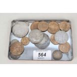 Various silver and base metal coins in collectable grades