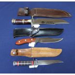 Three various knives,