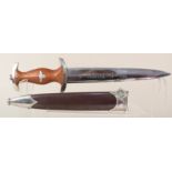 A Third Reich era S.A. dress dagger, blade R.Z.M.