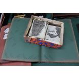 Topographical and other postcards including two 1915 Gallipoli Landings plus an empty album