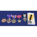 Various medals etc including U.S.A.