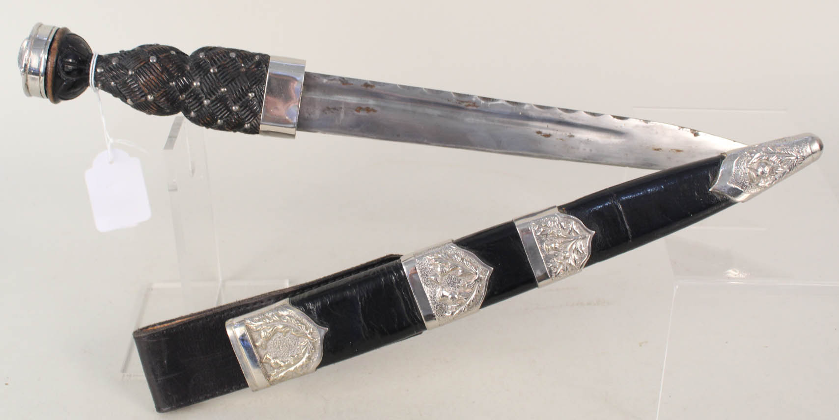 A Scottish dirk, 17" overall with 11 1/2" blade,