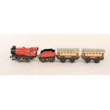 Hornby 0 gauge 0-4-0 loco and tender No.