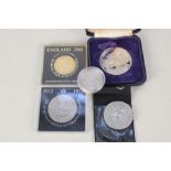 A Royal British Legion Diamond Jubilee silver medallion plus other coins etc