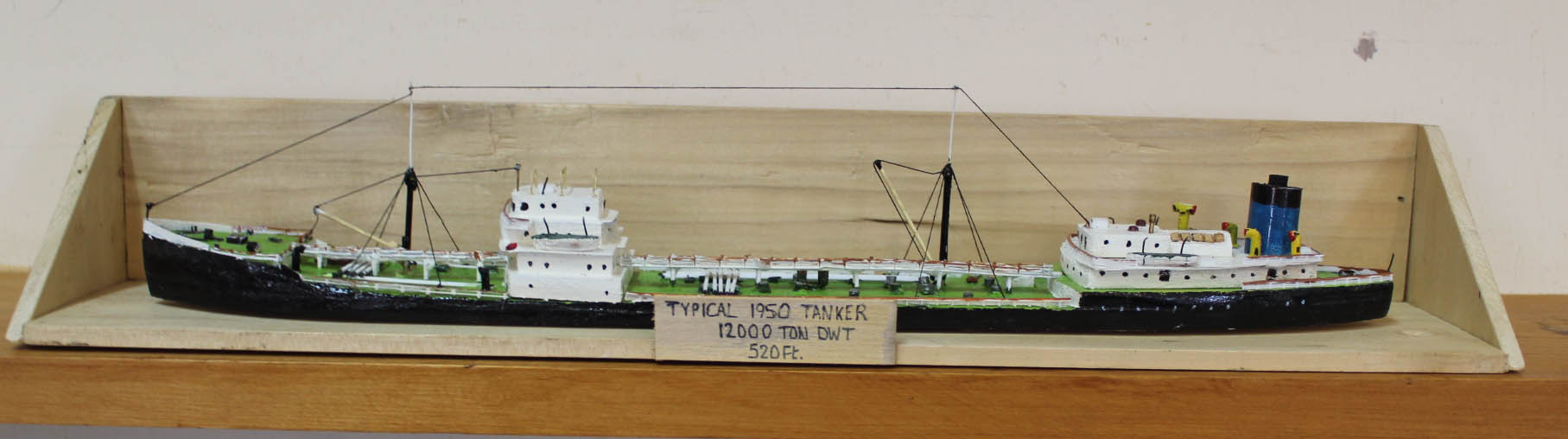 Four wooden model boats including 1969 Thames tug - Image 2 of 2