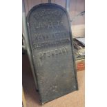 A cast iron Borough of Lambeth and Kensington electrical division boundary marker,