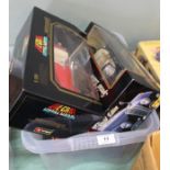 A boxed large scale Maisto, Burago and other die cast models,