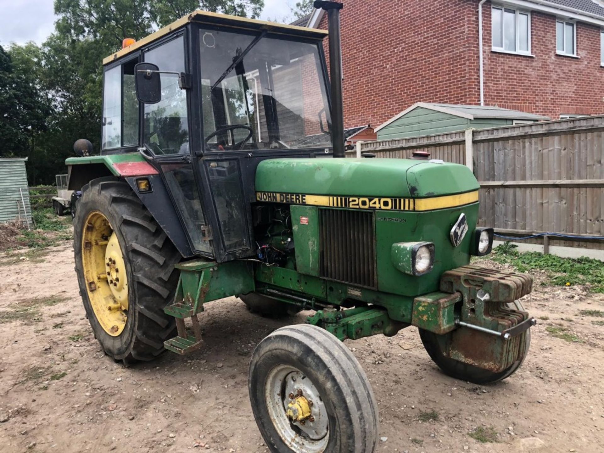 John Deere 2040 tractor, 1981, reg TDX 711X, serial no 408272L, diesel, 09577 hours,