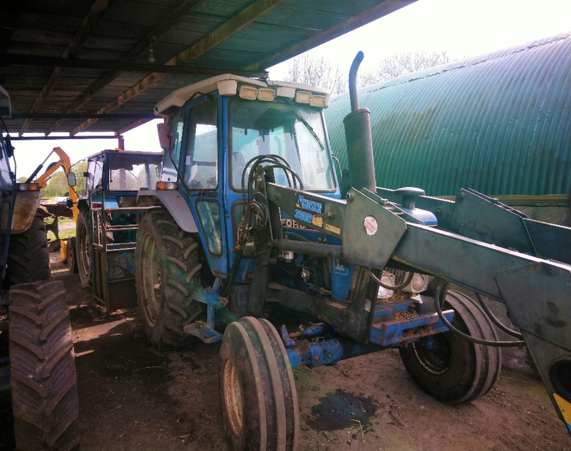 1986 Ford 6610 2wd Tractor 6035hrs 340/85 R 38 rear wheels 10/16 front wheels c/w Quickie 3360 front