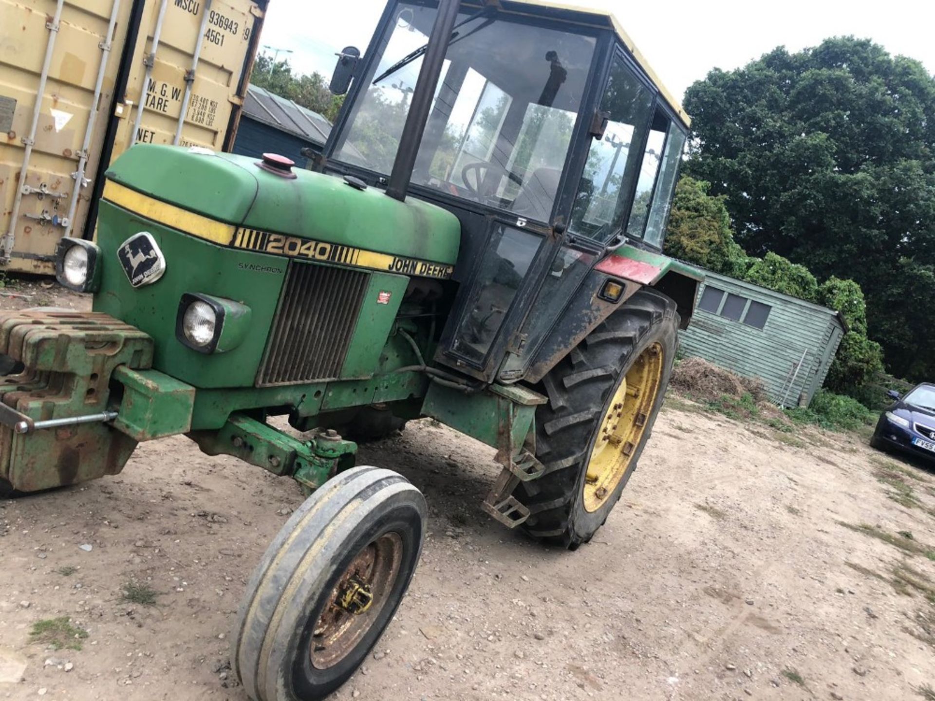 John Deere 2040 tractor, 1981, reg TDX 711X, serial no 408272L, diesel, 09577 hours, - Image 3 of 4