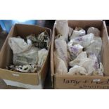 A large quantity of oil lamp chimneys (five boxes)