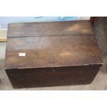 A 19th Century oak coachmans safe box