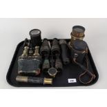 Four pairs of opera glasses,