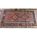 A Persian floral rug,