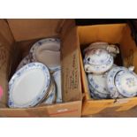 A Burleigh ware Rhodian pattern part dinner set (two boxes)