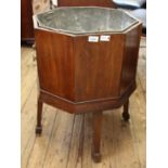 A George III mahogany wine cooler (as found)