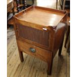 A Regency mahogany washstand with tambour door