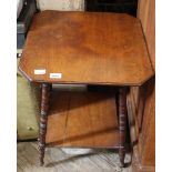 An Edwardian two tier table