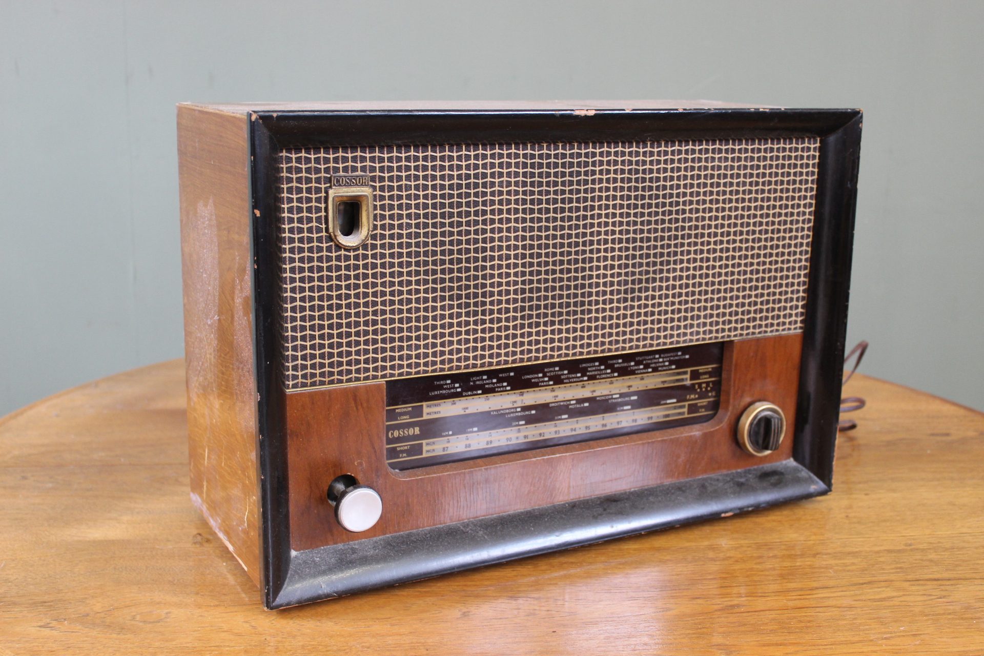 A vintage Cosser valve radio (sold as a collector's item)