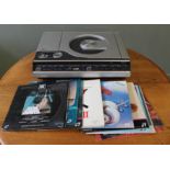 A Philips VLP laser disc play with a selection of laser discs including Star Wars, Poltergeist,
