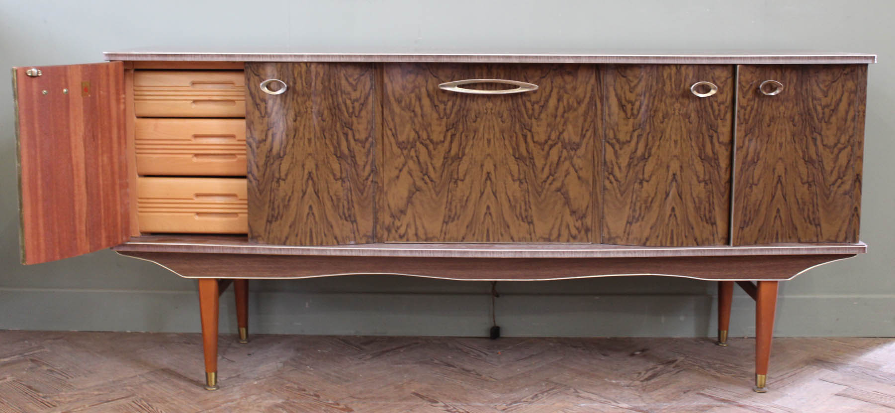 An unusual 1960's Argosy sideboard with internal drawers