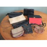 A selection of vintage handbags