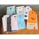 A quantity of vintage men's dress shirts