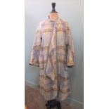 A Vyella mohair coat, an Aquasctum wool wrap,