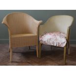 An original Lloyd Loom chair and one other