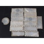 Chinese mother of pearl gaming counters
