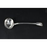 A Victorian silver shell pattern ladle, maker Wes hallmarked London 1848,