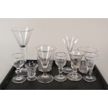 Various 19th Century drinking glasses