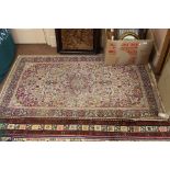 A Persian floral rug,