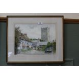 The Wedding, purchased 1996, watercolour St Clements near Truro, D U Tuffley,