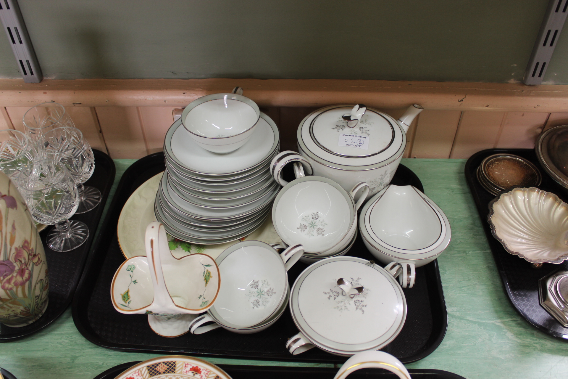 A Noritake Lucille part tea set,