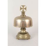 A brass ecclesiastical bell,