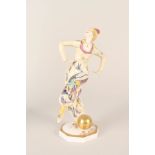 A German Hutschenreuther porcelain figurine of a dancer,