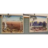 Brean two Australian landscape oils,