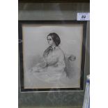 Inscribed 'Mrs Harriet Churchyard by Thomas Churchyard 1798-1865' (his wife),